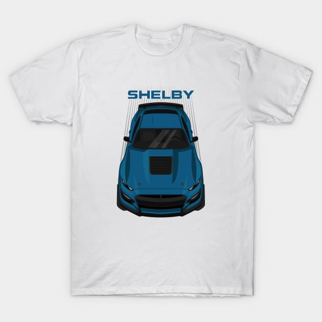 Ford Mustang Shelby GT500 2020-2021 - Ford Performance Blue T-Shirt by V8social